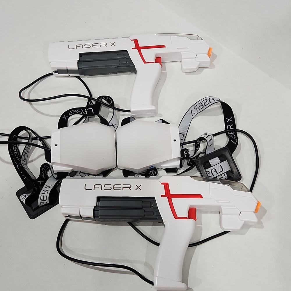LASER X Laser Gaming Set Indoor Outdoor LAZER TAG GUNS 2 Players‎ Kid Approved